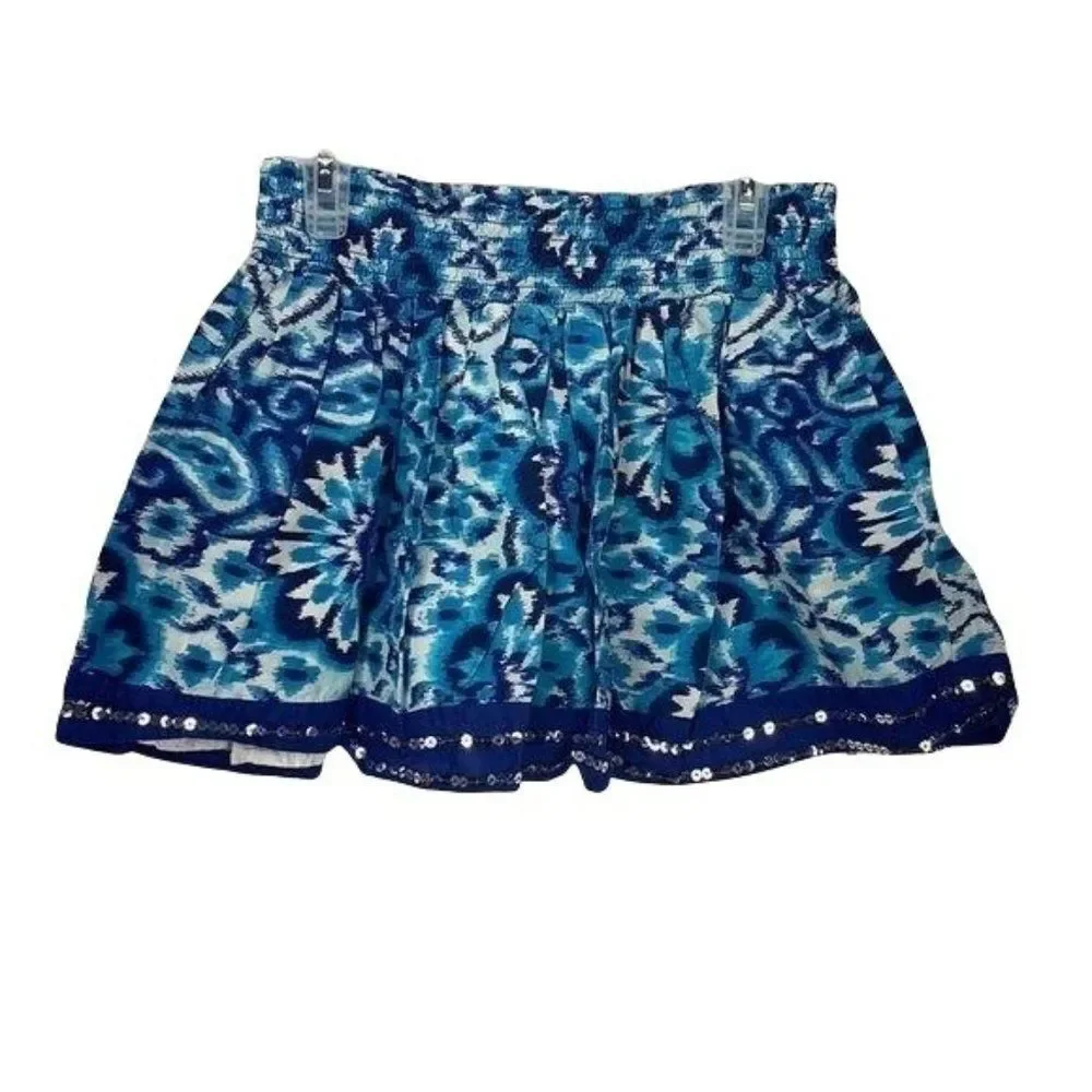 Children’s Place‎ Girls Blue Abstract Print Skirt Size Large 10/12